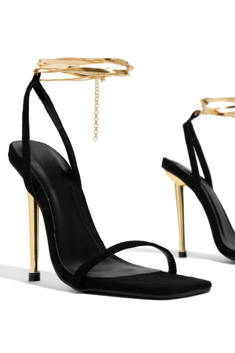 Metallic Embossed Patchwork Lace Up Square Toe Stiletto Heel Pumps
