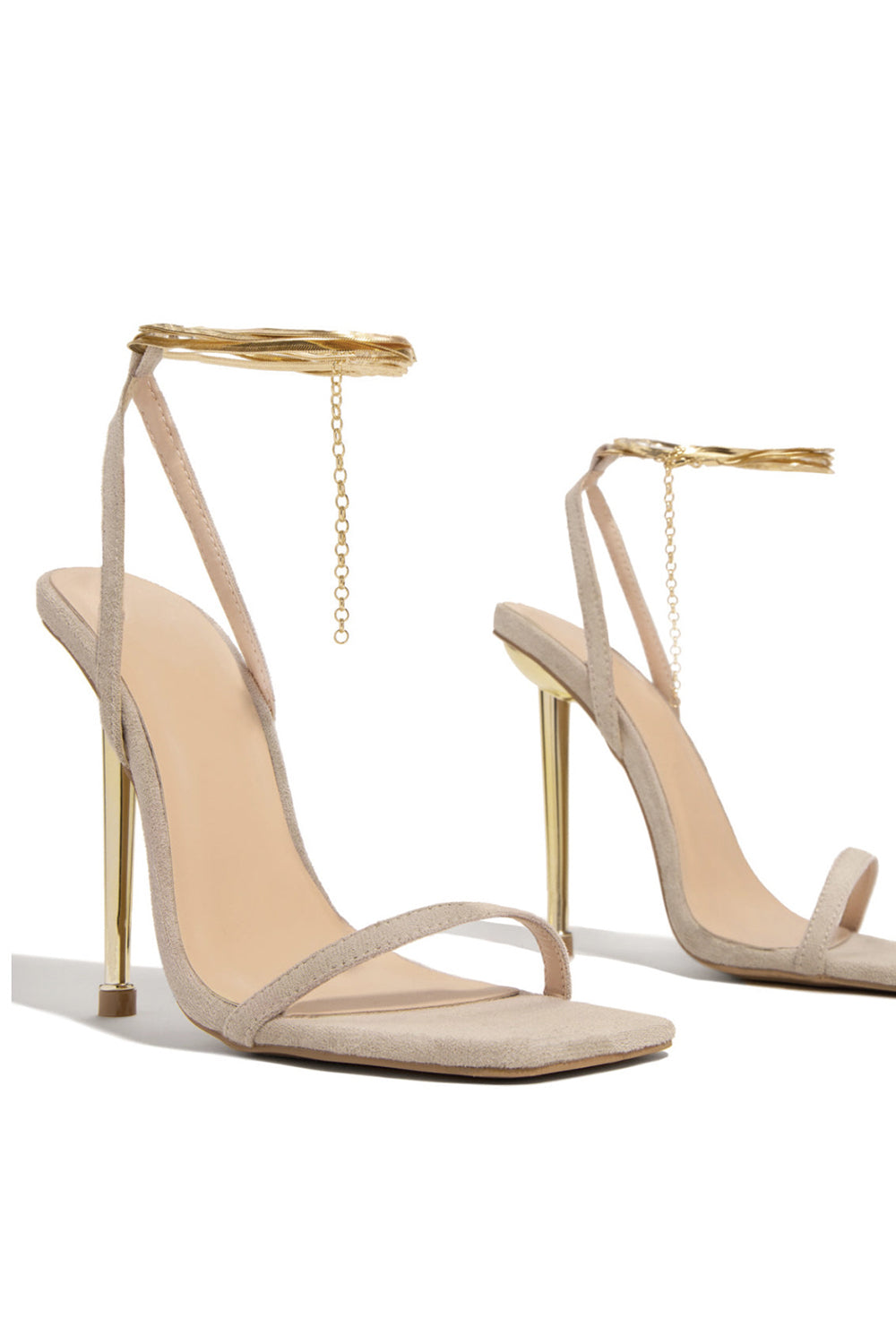 Metallic Embossed Patchwork Lace Up Square Toe Stiletto Heel Pumps